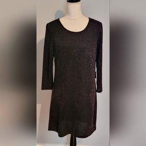 TRIXXI black metallic dress size XL
